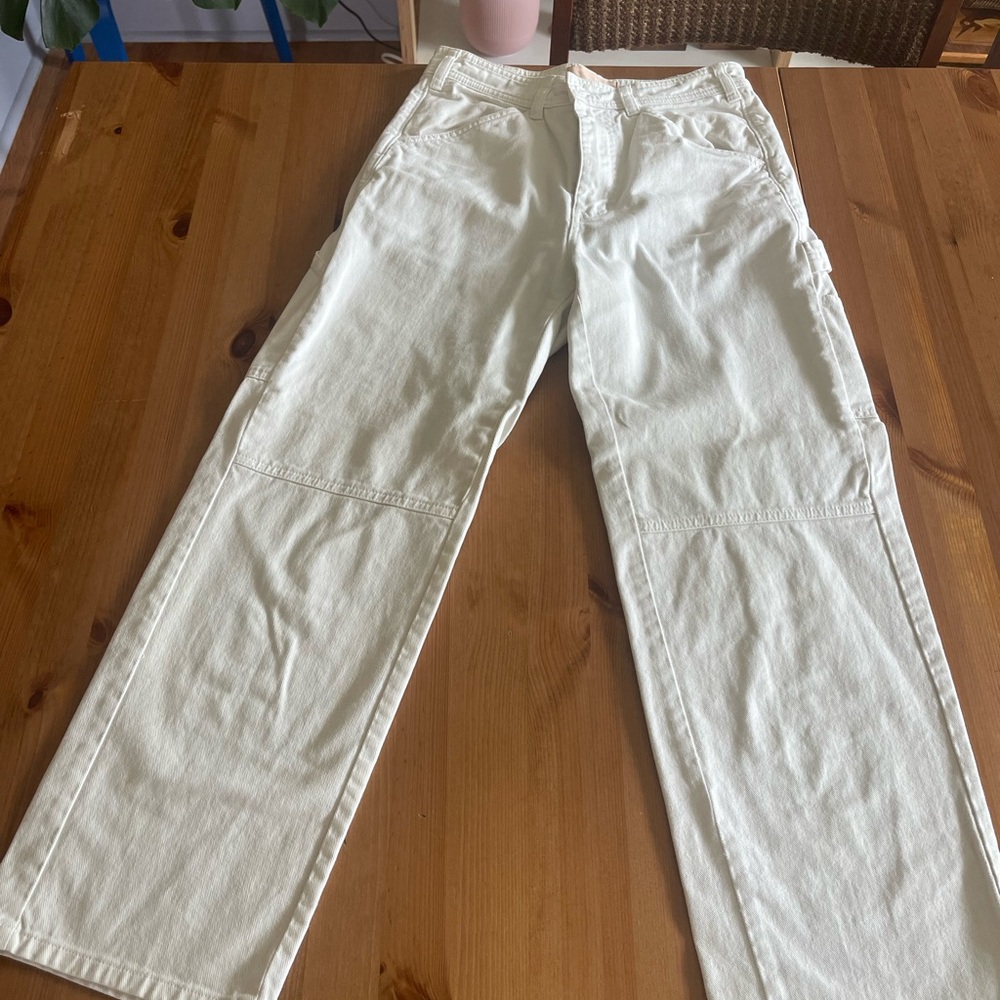 Everlane White Utility Pants Size Small